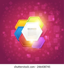 Abstract Background Web Banner Vector Theme 