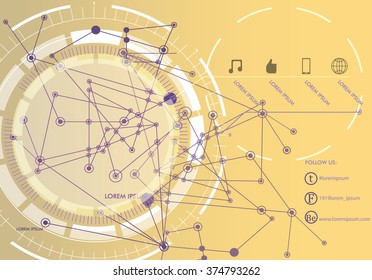 Abstract background for web design, idea for presentation, sacred geometry