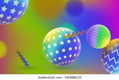 Abstract background for web. Liquid color background design with Fluid gradient shapes. Multicolor gradient. Fashion holographic 3D background. Image for banner and advertising poster.