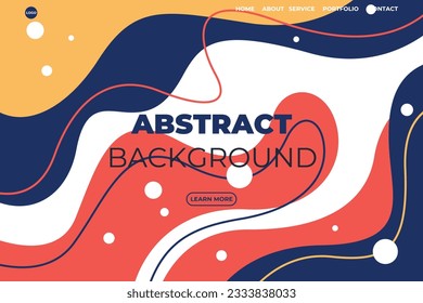 Abstract Background website flat vector