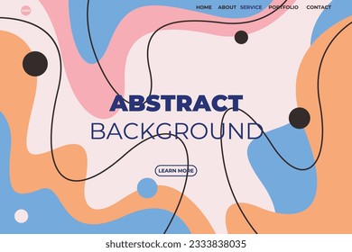Abstract Background website flat vector