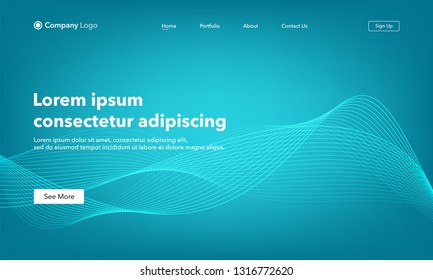Abstract background website Landing Page. Template for websites, or apps. Modern design. Abstract vector style.