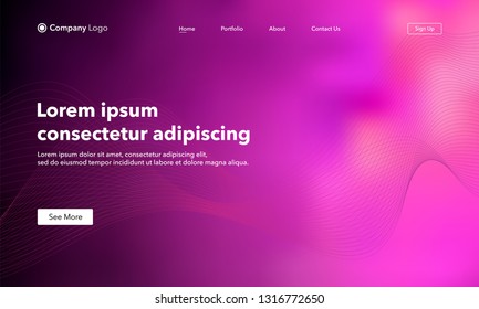 Abstract background website Landing Page. Template for websites, or apps. Modern design. Abstract vector style.