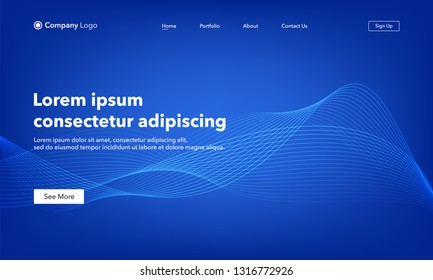 Abstract background website Landing Page. Template for websites, or apps. Modern design. Abstract vector style.