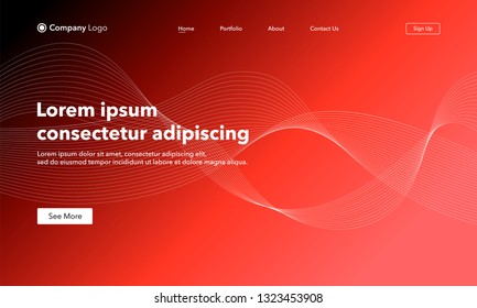 Abstract background website Landing Page. Template for websites, or apps. Modern design. Abstract vector style.