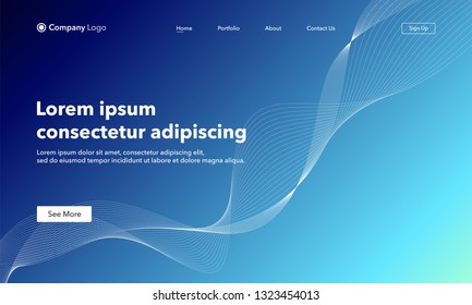 Abstract background website Landing Page. Template for websites, or apps. Modern design. Abstract vector style.