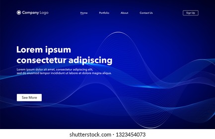 Abstract background website Landing Page. Template for websites, or apps. Modern design. Abstract vector style.