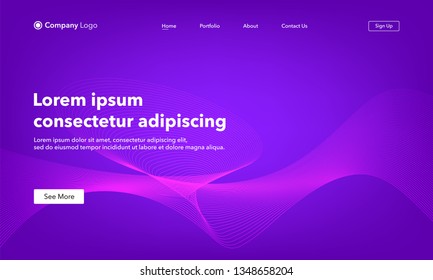 Abstract background website Landing Page. Template for websites, or apps. Modern design. Abstract vector style.