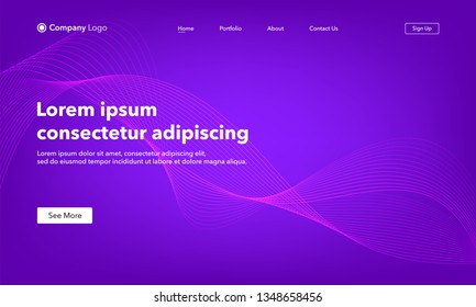 Abstract background website Landing Page. Template for websites, or apps. Modern design. Abstract vector style.