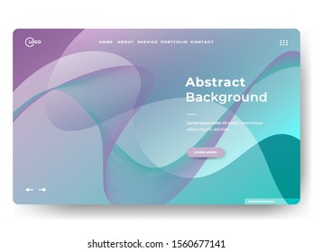 Abstract background website Landing Page. Template for websites, or apps. Modern design. Abstract vector style. Eps 10 Vector