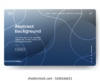 Abstract background website Landing Page. template for web landing page, banner, presentation. Abstract vector modern style.