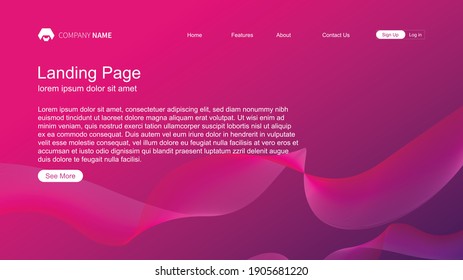 Abstract background website Landing Page. Abstract vector style. line and particles.Template for websites, or apps. Modern design.