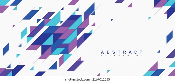 Abstract background for website. Poster or banner in modern style, graphic elements for landing page. Abstract patterns from simple colored geometric shapes. Cartoon flat vector illustration