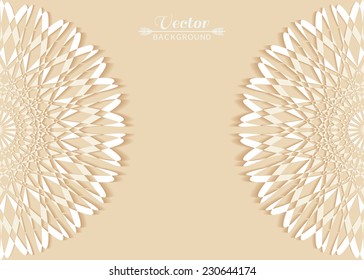 Abstract background, wedding invitation or greeting card design with lace pattern, beautiful luxury postcard, ornate page cover, ornamental vector illustration