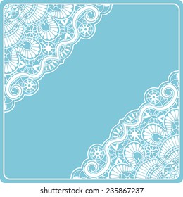 Abstract background, wedding invitation or greeting card design with lace pattern, beautiful luxury postcard, ornate page cover, ornamental vector illustration