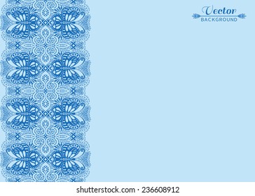 Abstract background, wedding invitation or greeting card design with lace pattern, beautiful luxury postcard, ornate page cover, ornamental vector illustration