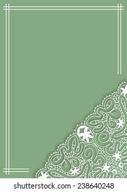 Abstract background, wedding invitation or greeting card design with lace pattern, beautiful luxury postcard, ornate page cover, ornamental vector illustration