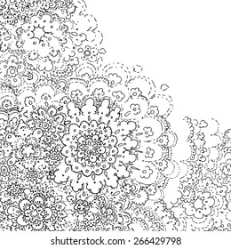 Abstract background, wedding invitation or greeting card design with lace pattern, beautiful luxury postcard, ornate page cover, ornamental vector illustration