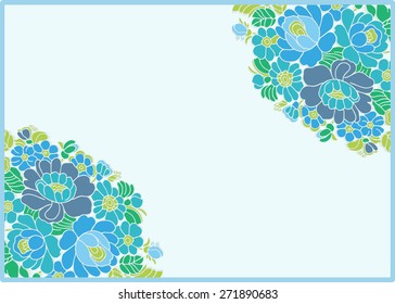 Abstract background, wedding invitation or greeting card design with floral pattern, beautiful luxury postcard, ornate page cover, ornamental vector illustration