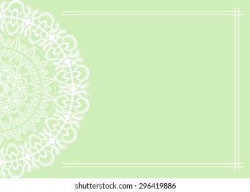 Abstract background, wedding invitation or greeting card design with lace pattern, beautiful luxury postcard, ornate page cover, ornamental vector illustration