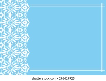 Abstract background, wedding invitation or greeting card design with lace pattern, beautiful luxury postcard, ornate page cover, ornamental vector illustration