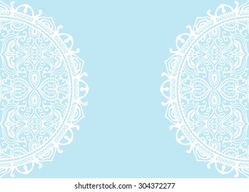 Abstract background, wedding invitation or greeting card design with lace pattern, beautiful luxury postcard, ornate page cover, ornamental vector illustration