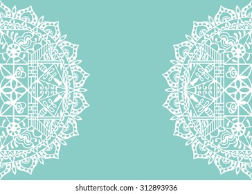 Abstract background, wedding invitation or greeting card design with lace pattern, beautiful luxury postcard, ornate page cover, ornamental vector illustration
