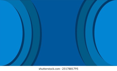 abstract background which has blue and dark blue circles with a blue background too