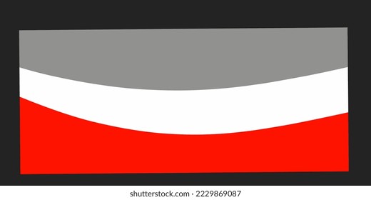 abstract, the background of which has white and red colors