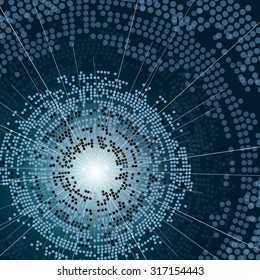 abstract background whit circles and blank shape