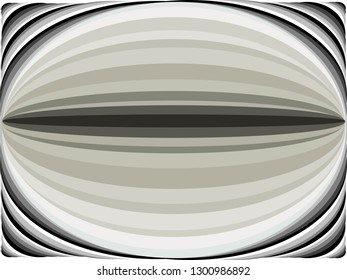Abstract background of white and black lines with shades of gray forming curved lines like an oval in vector