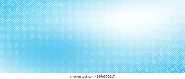 Fondo Abstractas con colores blancos y azules, efecto semitono, patrón de puntos. Ilustración vectorial