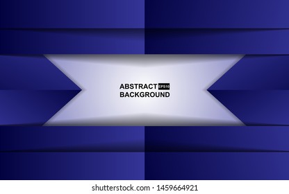 Abstract background white and blue paper shapes vector design. Modern cover template for use element banner, poster, card, web, advertising, corporate, brochure, flyer, presentation, layer on space