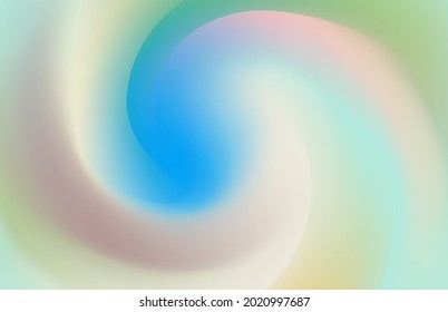 Abstract background, white blue spiral fantastic 3D waves and lines, interesting vector illustration. 