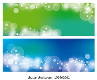 Abstract background of white bokeh