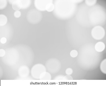 Abstract Background White Bokeh Effecttemplate Blurred Stock Vector ...