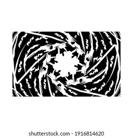 fondo abstracto, diseño de círculo blanco, diseño de sello