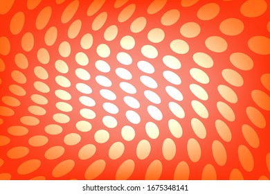 Abstract background white circle geometric  Is on the orange background glowing and shading orange