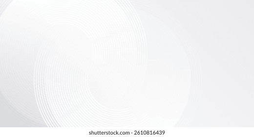 Abstract background with white circle lines digital future illustration modern