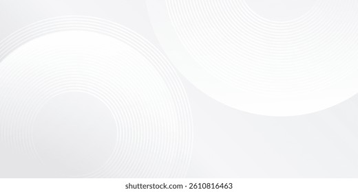 Abstract background with white circle lines digital future illustration modern art