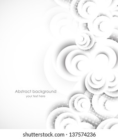 Abstract background with white circles