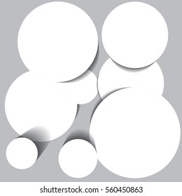 Abstract background with white circles