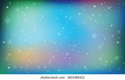 Fondo abstracto con círculos blancos como la nieve. Fondo invernal con copos de nieve.