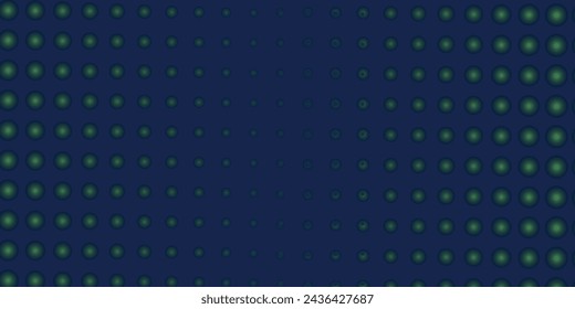 Abstract background with white circles on the dark blur background