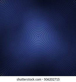 Abstract background with white circles on the dark blur background. Vector illustration
