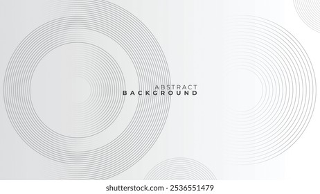 Abstrakter Hintergrund mit weißen kreisförmigen Linien, die ein minimalistisches, modernes Design schaffen.