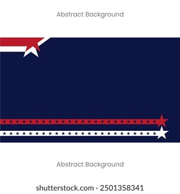 Abstract background of white color united states flag and horizontal lines with text space area
