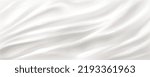 Abstract background of white cream, milk or yogurt surface. Texture of liquid dairy product splash, cosmetic mousse, sauce or smooth satin cloth drapery, Vector realistic 3d. 3D Illustration