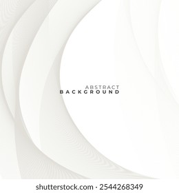 Plano de fundo abstrato com linhas curvas brancas e cores de gradiente suaves.