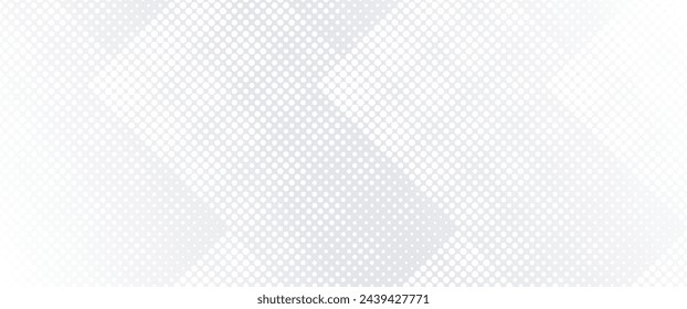 Abstract background with white dots seamless pattern. Halftone gradient modern and clean landing page concept. Vector illustration
